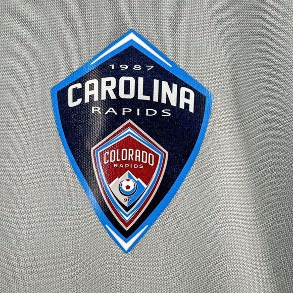 Adidas Carolina Rapids Soccer Jersey Mens Large Gray Futbol Athletic Outdoor Run - Picture 3 of 14